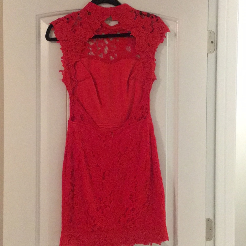red lace dress!